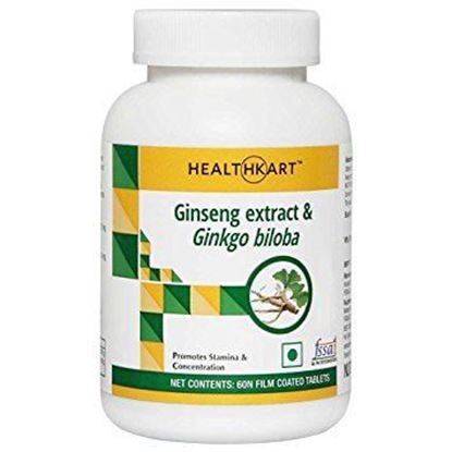 Picture of HealthKart Ginseng Extract & Ginkgo Biloba Tablet