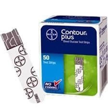 Picture of Bayer Contour Plus Blood Glucose Test Strip