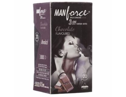Picture of Manforce Wild Condom Chocolate