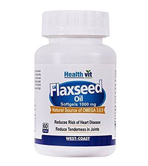 Picture of HealthVit Flaxseed Oil 1000mg Capsule