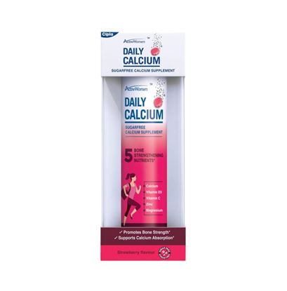 Picture of ActivWomen Daily Calcium Sugarfree Effervescent Tablet Strawberry