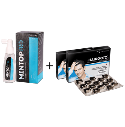 Picture of Dr Reddy's Combo pack of Mintop Pro Lotion + Hairootz Soflets