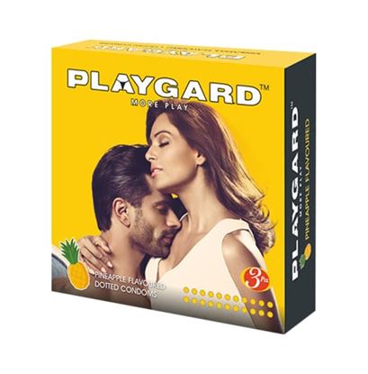 Picture of Playgard Dotted Condom Pineapple Pack of 4