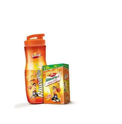 Picture of Dabur Glucoplus C Powder (Get Sipper Free) Orange