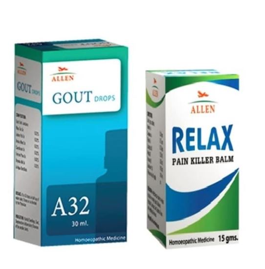 Picture of Allen Anti Gout Combo (A32 + Relax Pain Killer Balm)