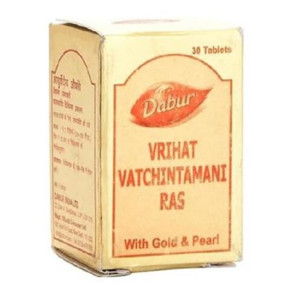 Picture of Dabur Vrihat Vatchintamani Ras with Gold and Pearl Tablet