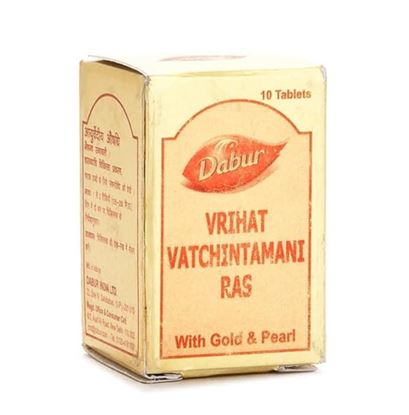 Picture of Dabur Vrihat Vatchintamani Ras with Gold and Pearl Tablet