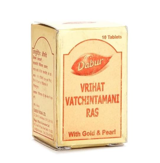 Picture of Dabur Vrihat Vatchintamani Ras with Gold and Pearl Tablet