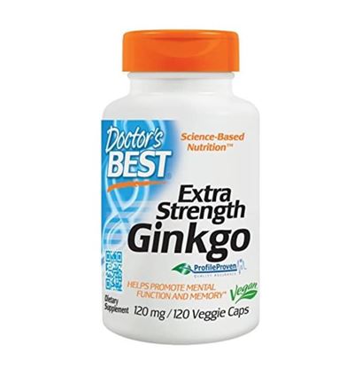 Picture of Doctor's Best Extra Strength Ginkgo 120mg Veggie Caps