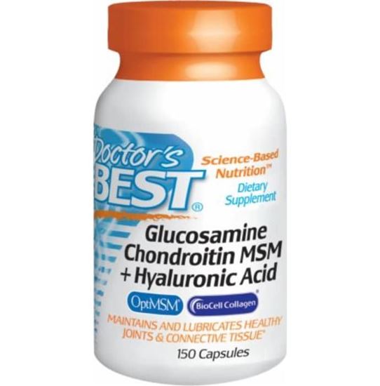 Picture of Doctor's Best Glucosamine Chondroitin MSM + Hyaluronic Acid Capsule