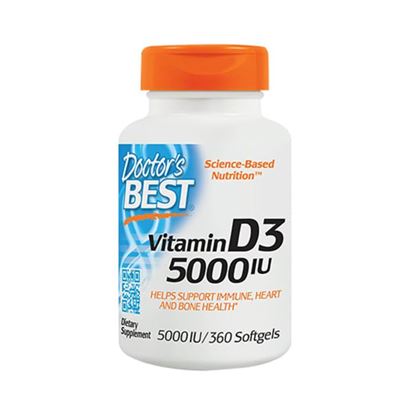 Picture of Doctor's Best Vitamin D3 5000 IU Soft Gelatin Capsule