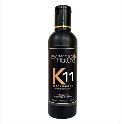 Picture of Dr. Lormans K 11 Black Hair Oil with Bhringraj Oil