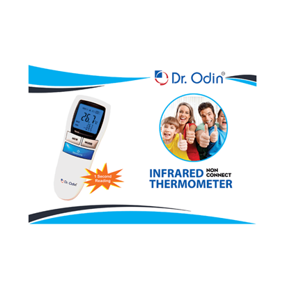 Picture of Dr Odin Multi Function Non-Contact Forehead Infrared Thermometer with LED Backlit White