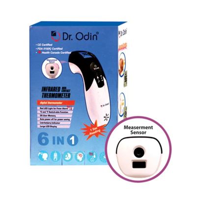Picture of Dr Odin Multi Function Non-Contact Infrared Thermometer with LED Backlit, Fever Alarm & Memory Function