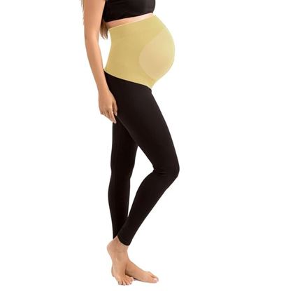 Picture of Newmom Maternity Leggings with Seamless Tummy Support Size 1 Black