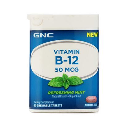 Picture of GNC Chewable Vitamin B12 50mcg Tablet Refreshing Mint