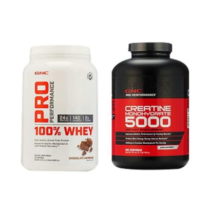 Picture of GNC PP 100% Whey Protein Powder Chocolate with Creatine Monohydrate Powder