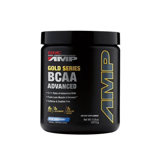 Picture of GNC Pro Performance AMP Gold Series BCAA Advanced Blue Raspberry