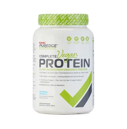 Picture of GNC Puredge Complete Vegan Protein Powder Natural Vanilla