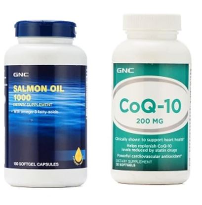 Picture of GNC Salmon Oil 1000mg Softgels with Coenzyme Q10 200mg Capsules