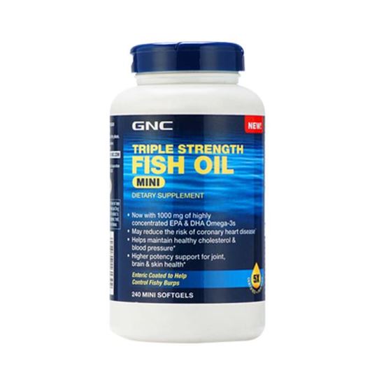 Picture of GNC Triple Strength Fish Oil Mini Soft Gelatin Capsule