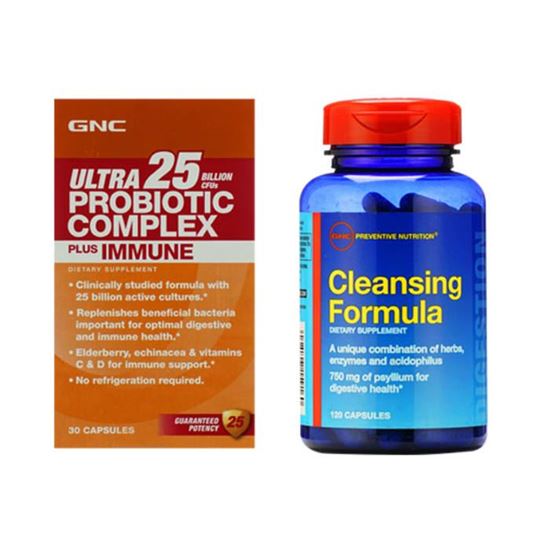 Picture of GNC Ultra Probiotic Complex Plus Immune 25 Bn Capsule with Cleansing Formula Softgels