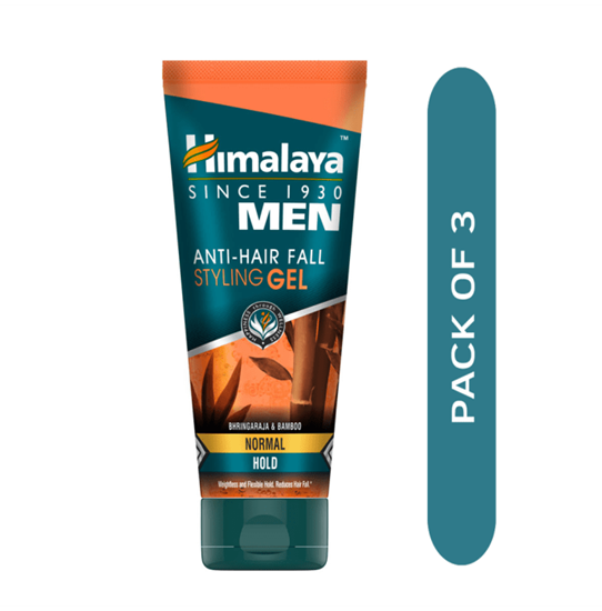 Picture of Himalaya Personal Care Anti Hairfall Styling Gel Normal Hold Pack of 3