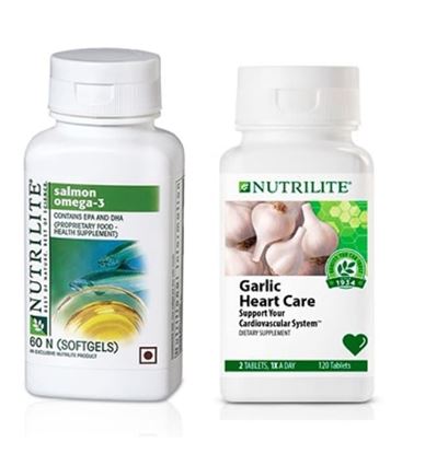 Picture of Amway Amway Nutrilite Salmon Omega 60 Capsule with Garlic Heart Care 60 Tablet