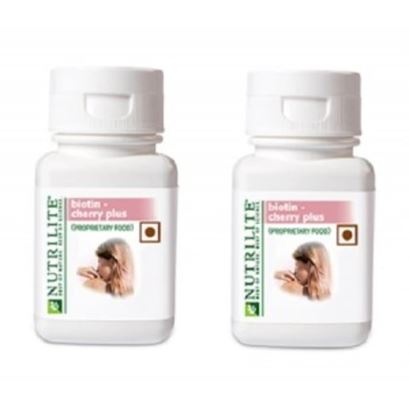 Picture of Amway Nutrilite Biotin Cherry Plus Tablet Pack of 2