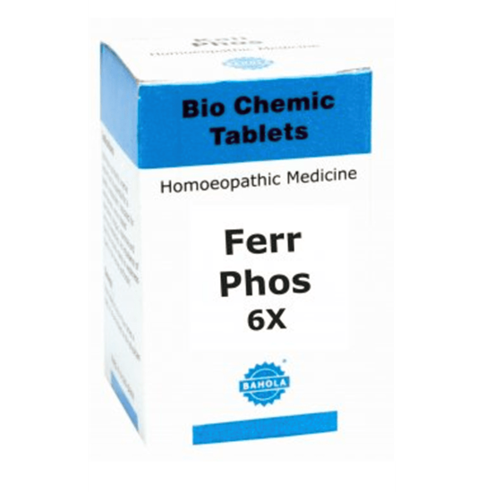 Picture of Bahola Ferrum Phosphoricum Biochemic Tablet 6X