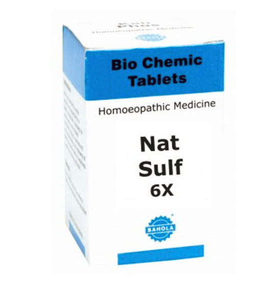 Picture of Bahola Natrum Sulphuricum Biochemic Tablet 6X