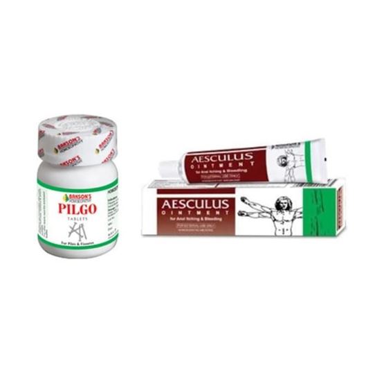 Picture of BAKSON'S Anti Piles Combo (Pilgo Tablet + Aesculus Ointment)