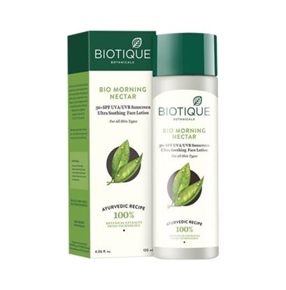 Picture of Biotique Bio Morning Nectar Ultra Soothing Face Lotion 30+ SPF Sunscreen
