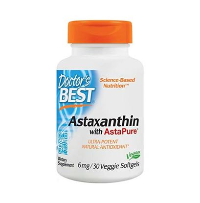Picture of Doctor's Best Astaxanthin with AstaPure 6mg Veggie Softgels