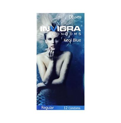 Picture of Invigra Regular Condom Kool Blue