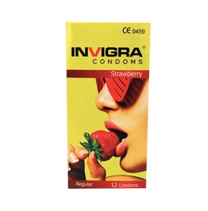 Picture of Invigra Regular Condom Strawberry