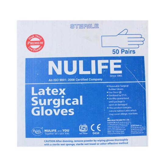 Picture of Nulife Sterile Powder Free Surgical Gloves 7.5