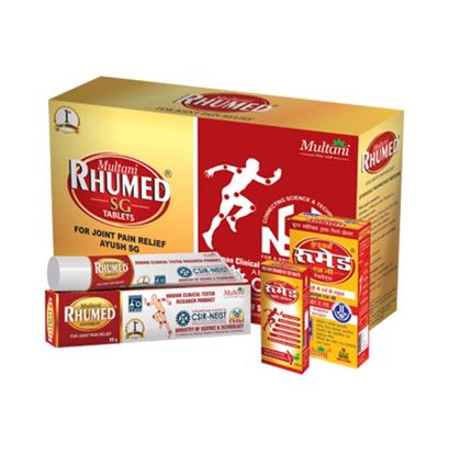 Picture of Multani Rhumed SG Kit (Rhumed SG 540 Tablets, Rhumed Strong Oil 90ml & Rhumed SG Ointment 90gm)