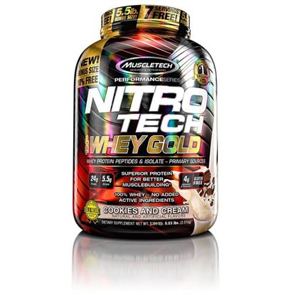 Picture of Muscletech Nitrotech Whey Gold Performance Series Cookies & Cream