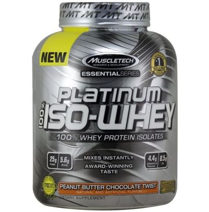 Picture of Muscletech Platinum 100% ISO-Whey Essential Series Peanut Butter Chocolate Twist