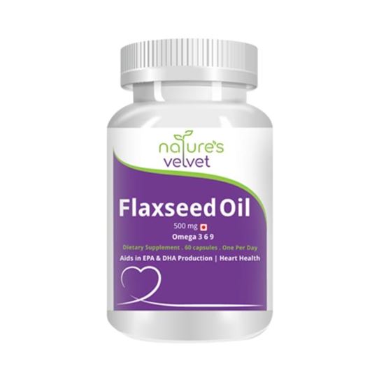 Picture of Natures Velvet Lifecare Flaxseed Oil 500mg Capsule