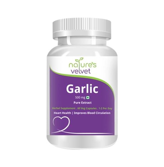 Picture of Natures Velvet Lifecare Garlic Pure Extract 500mg Capsule
