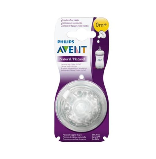 Picture of Philips Avent 1 Hole Newborn Flow Natural Teat