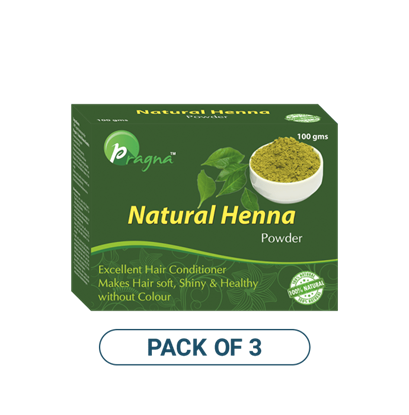 Picture of Pragna Natural Henna Powder Pack of 3