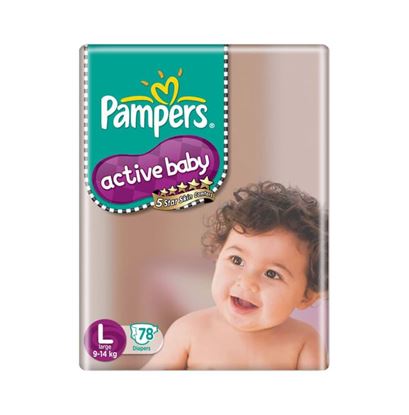 Picture of Pampers Active Baby Diaper L