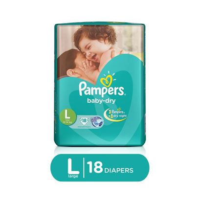 Picture of Pampers Baby Dry Diaper L