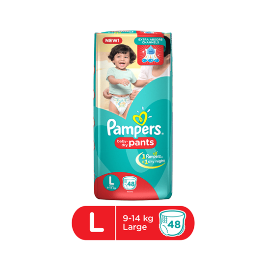 Picture of Pampers Baby Dry Pants Diaper L