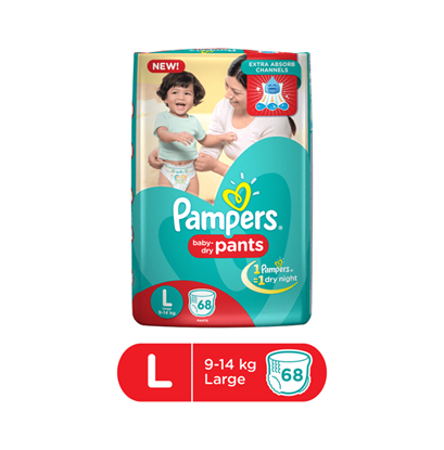 Picture of Pampers Baby Dry Pants Diaper L