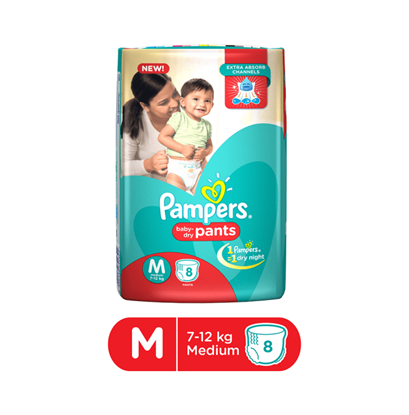 Picture of Pampers Baby Dry Pants Diaper M