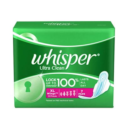 Picture of Whisper Ultra Clean Wings Sanitary Pads Pack of 3